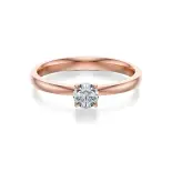 Pierścionek z diamentem różowe złoto AJPZ_073